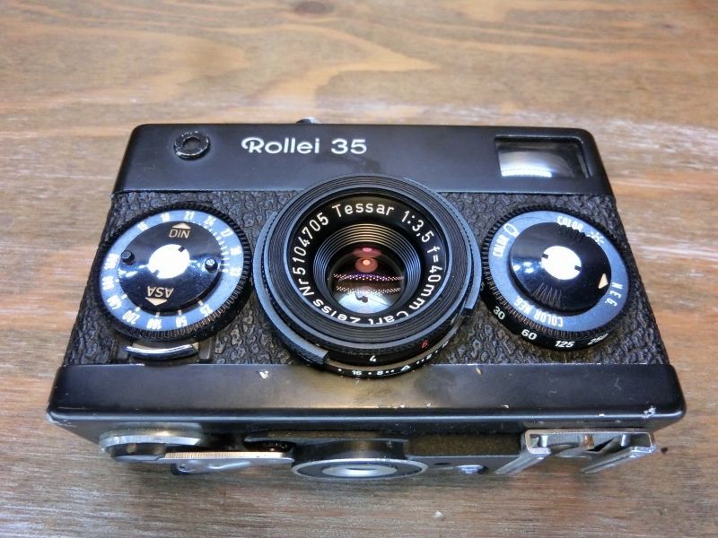 7879 良品 Rollei 35 露出計OK ドイツ製 ブラック ローライ フィルム