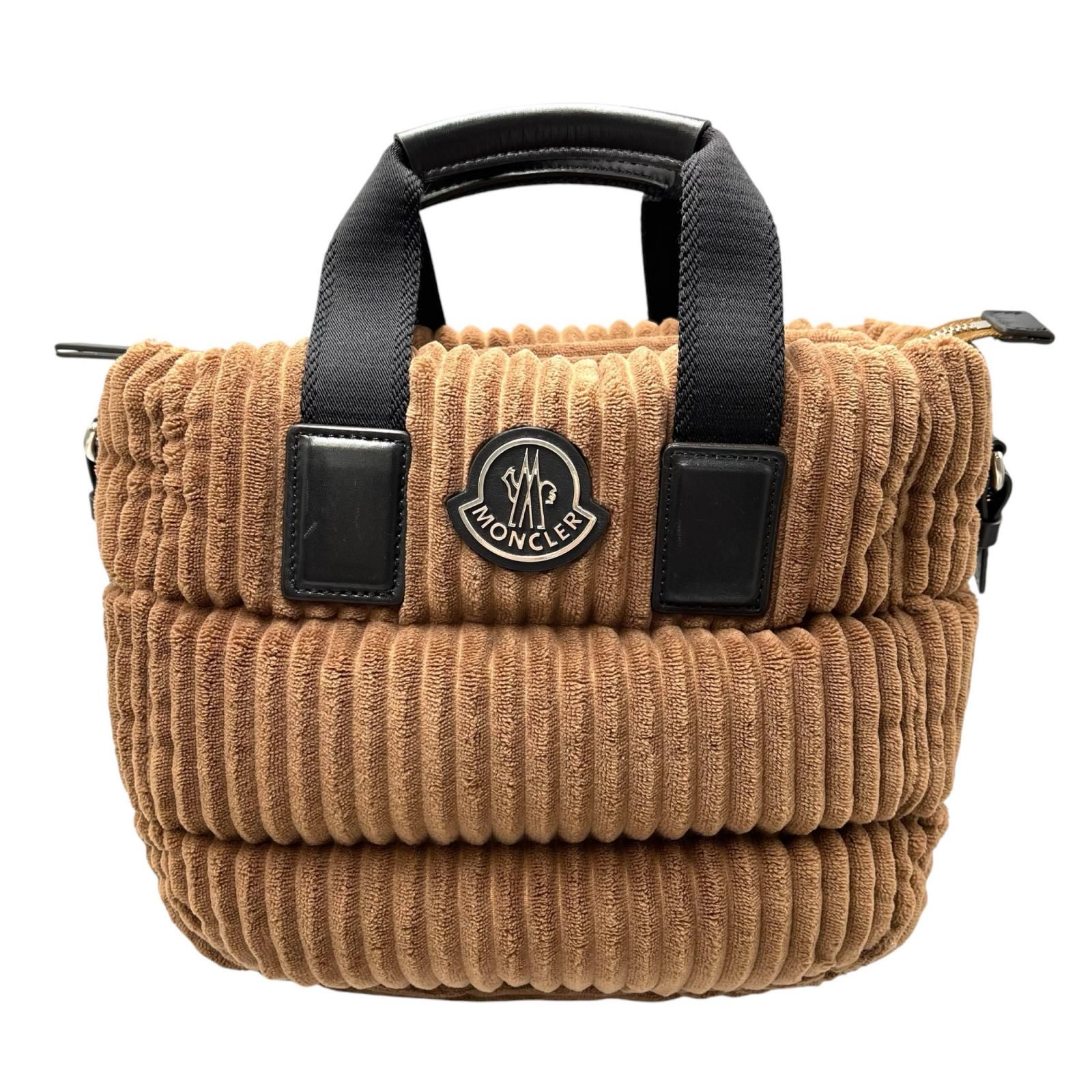 モンクレール MONCLER ハンドバッグ 2wayショルダー コーデュロイ 
