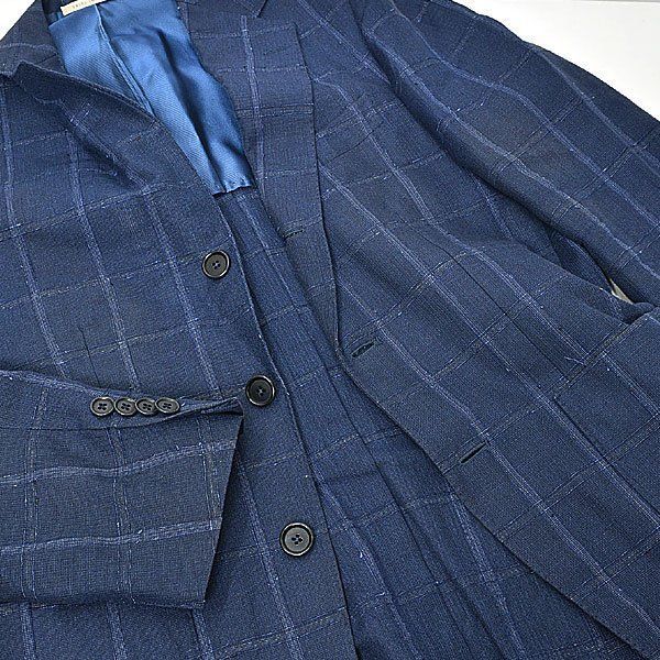 デペトリロ DE PETRILLO ジャケット リネン混 ウインドーペーン