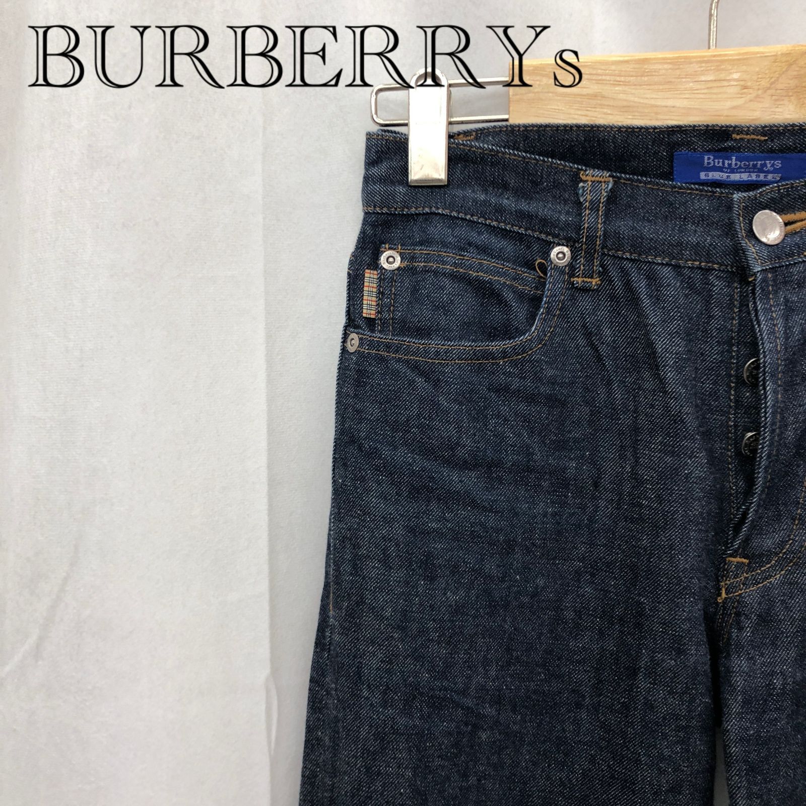 BURBERRY BLUE LABEL バーバリーブルー ストレートデニム 綿100 