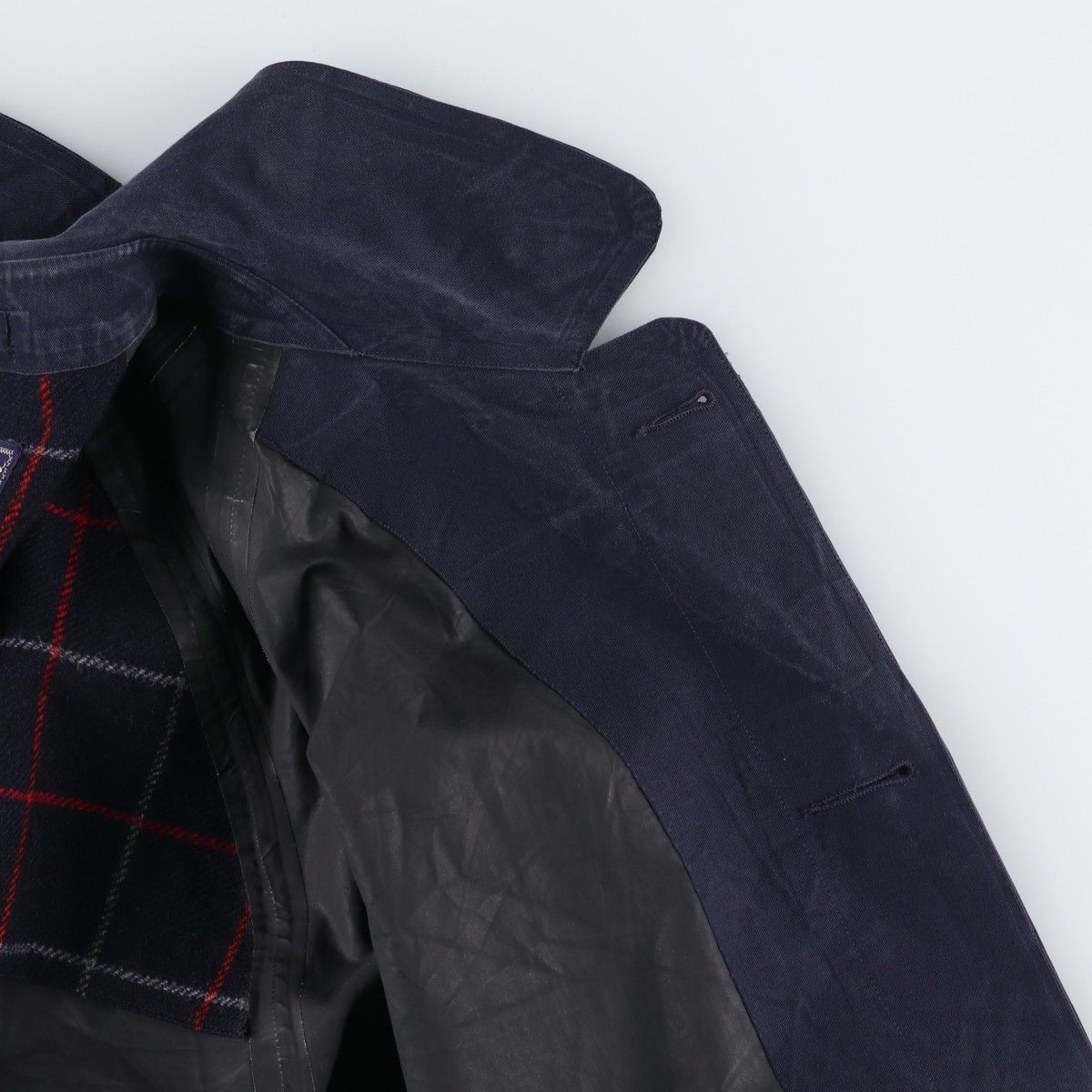古着 バーバリー Burberry's コットン100% ハーフコート 英国製 メンズ