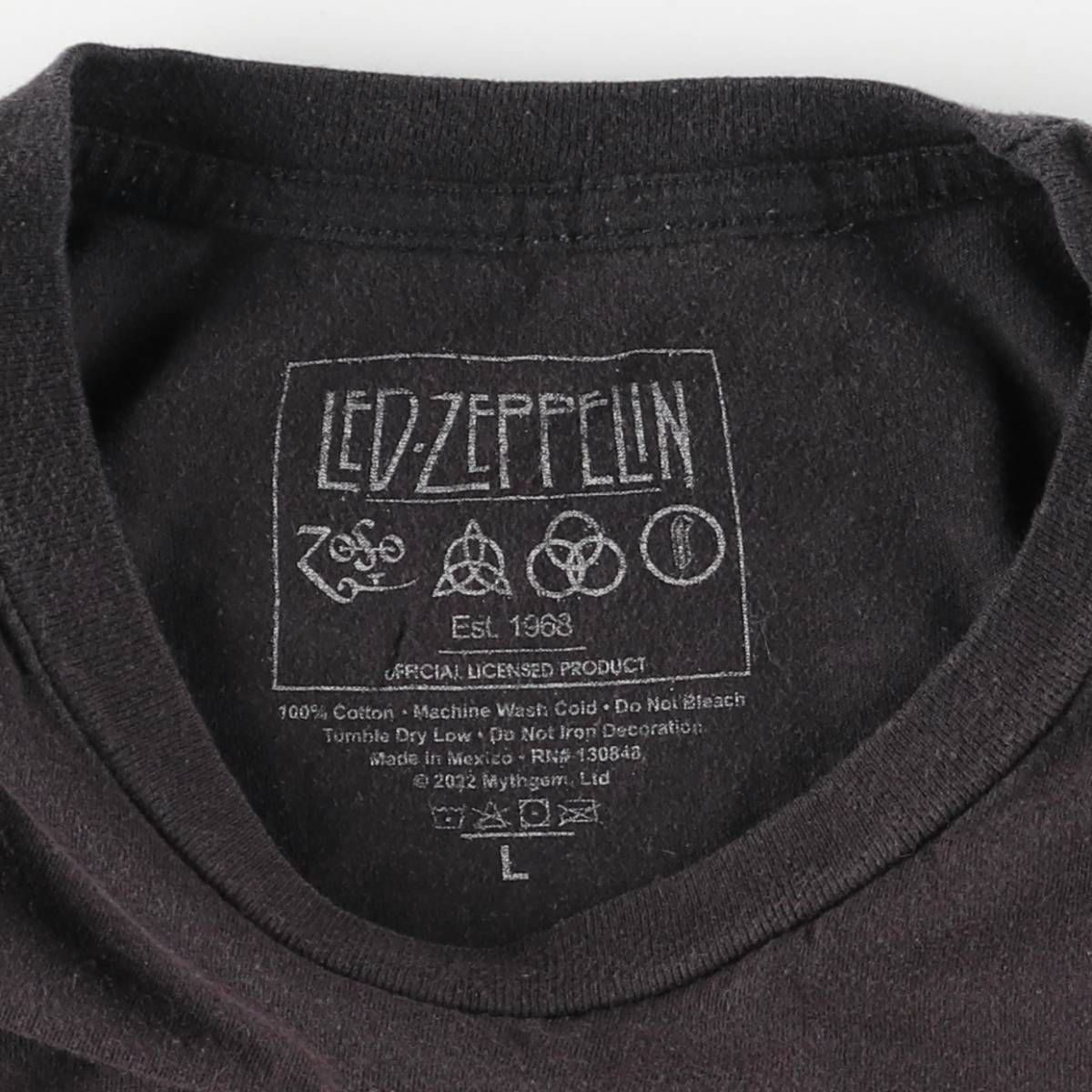 古着 LED ZEPPELIN レッドツェッペリン バンドTシャツ バンT メンズL