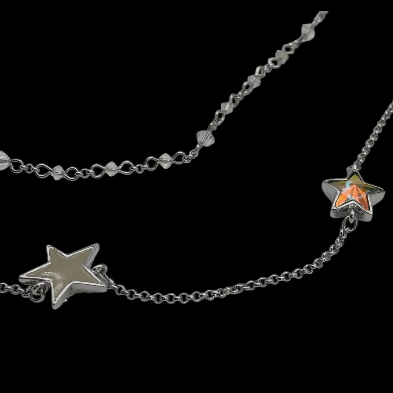 SWAROVSKI スワロフスキー ロングネックレス 2way スターモチーフ 