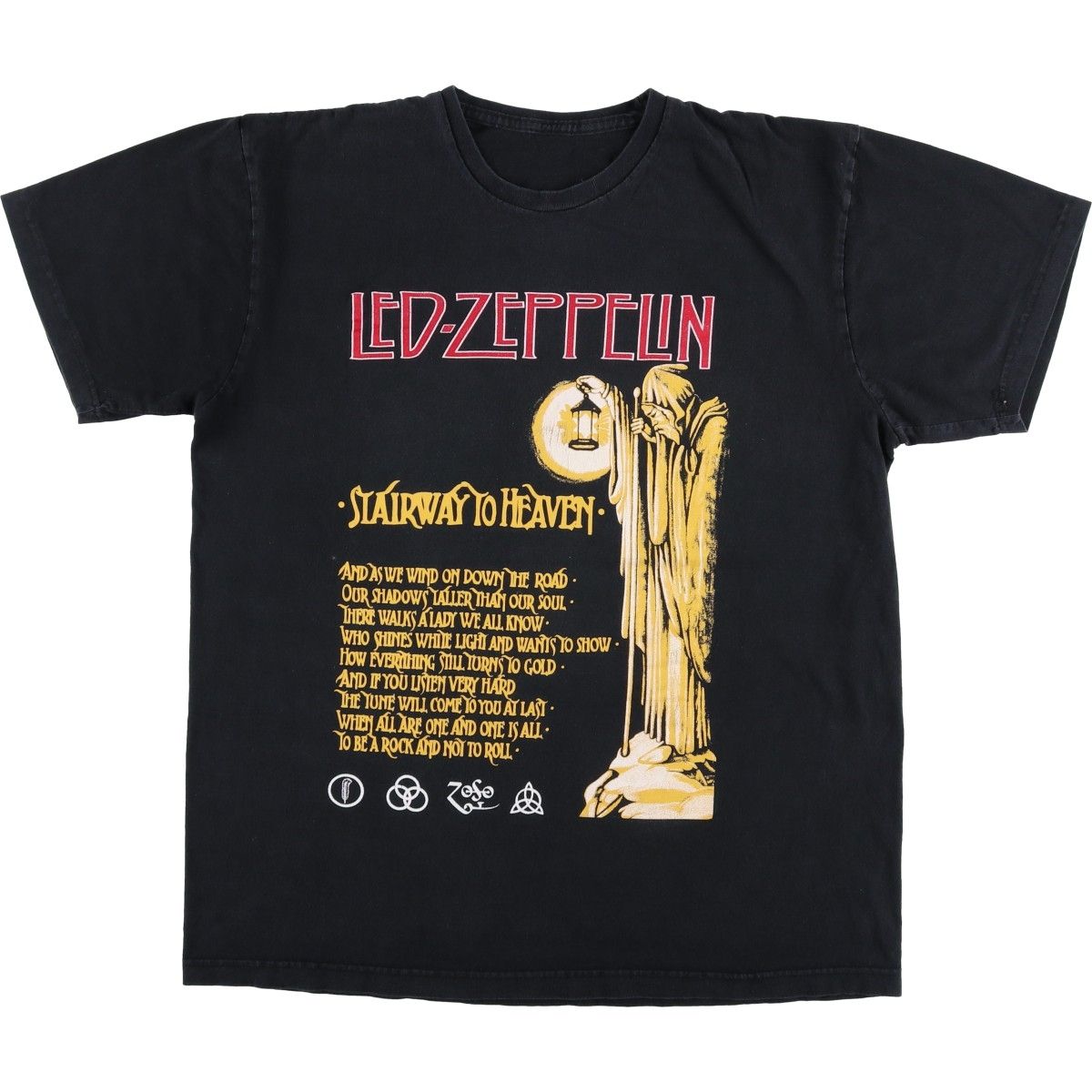 Zeppelin ヴィンテージ led zeppelin バンドtシャツ 00s レッド