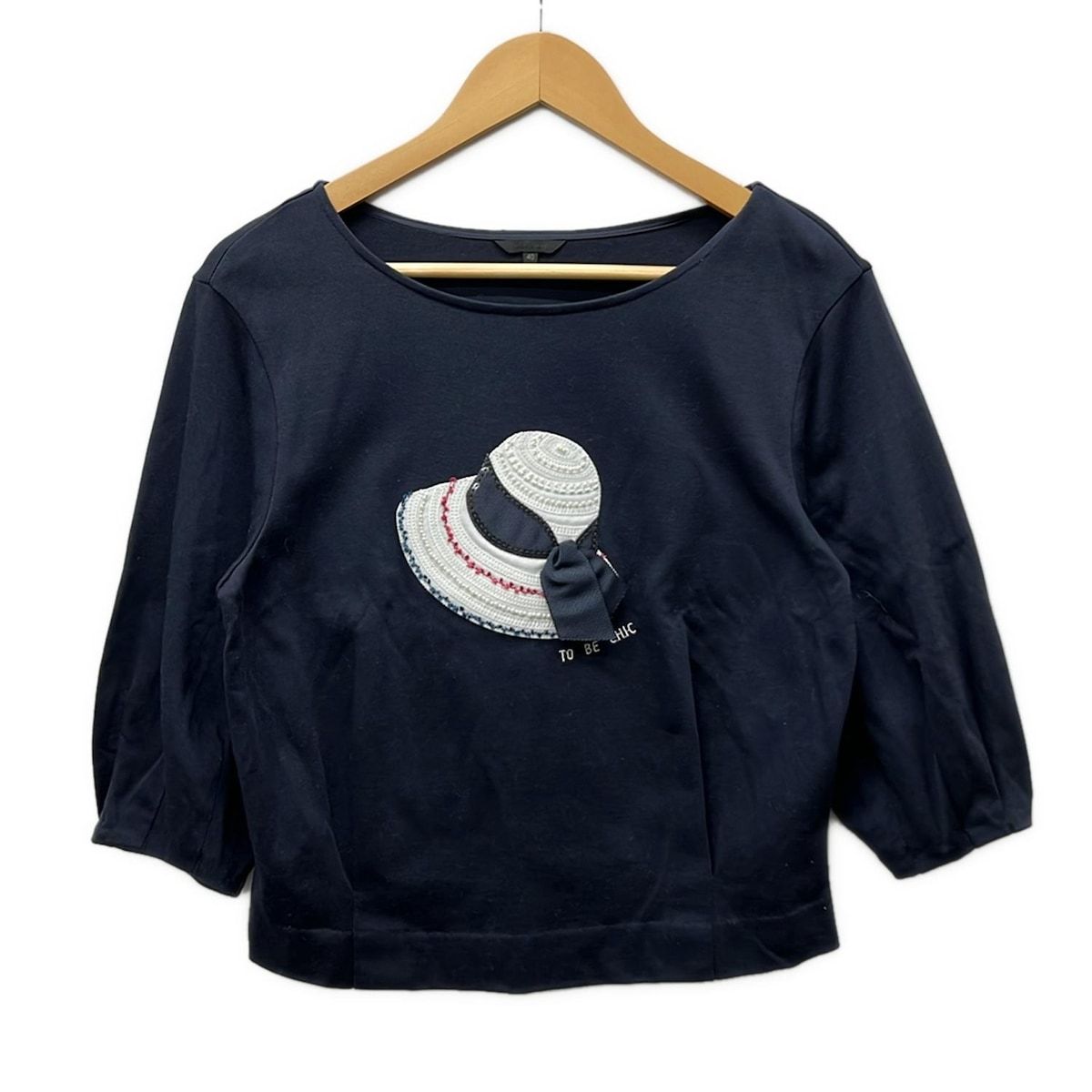 TO BE CHIC(トゥービーシック) 七分袖セーター サイズ40 M レディース 