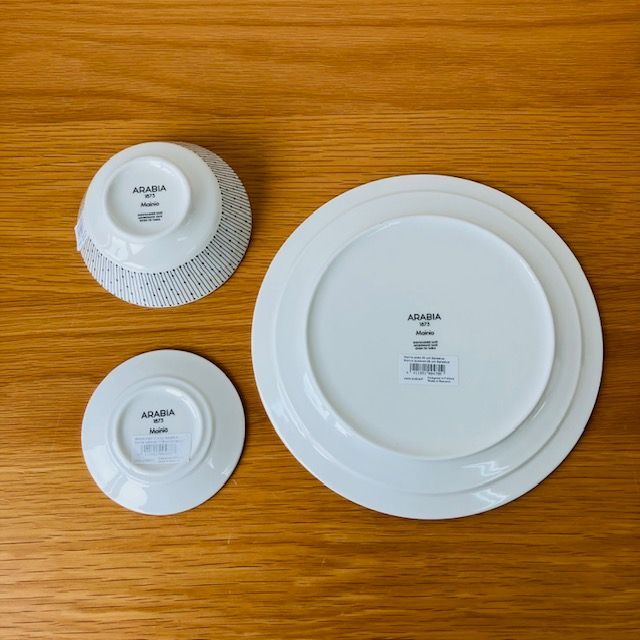 【新品未使用】ARABIA アラビア　マイニオ　ホワイト　プレート5枚セット 楽天市場】アラビア マイニオ サラスタス ディーププレート 23cm