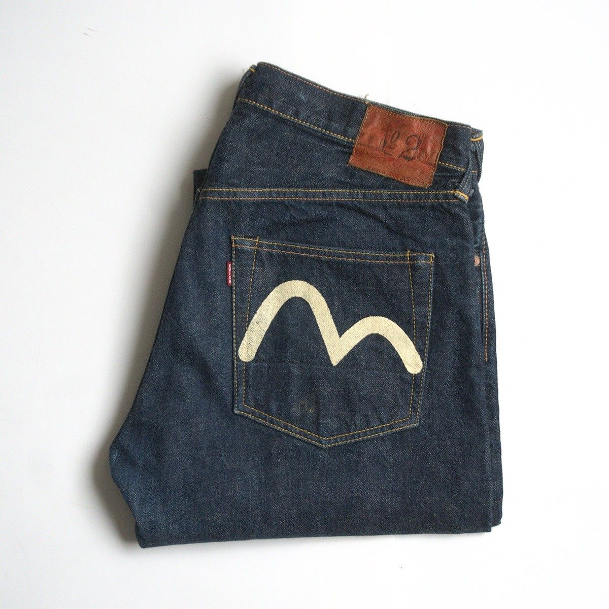 美品/濃紺】EVISU 【LOT.2000 デニムパンツ】35×35 エビス ジーンズ 