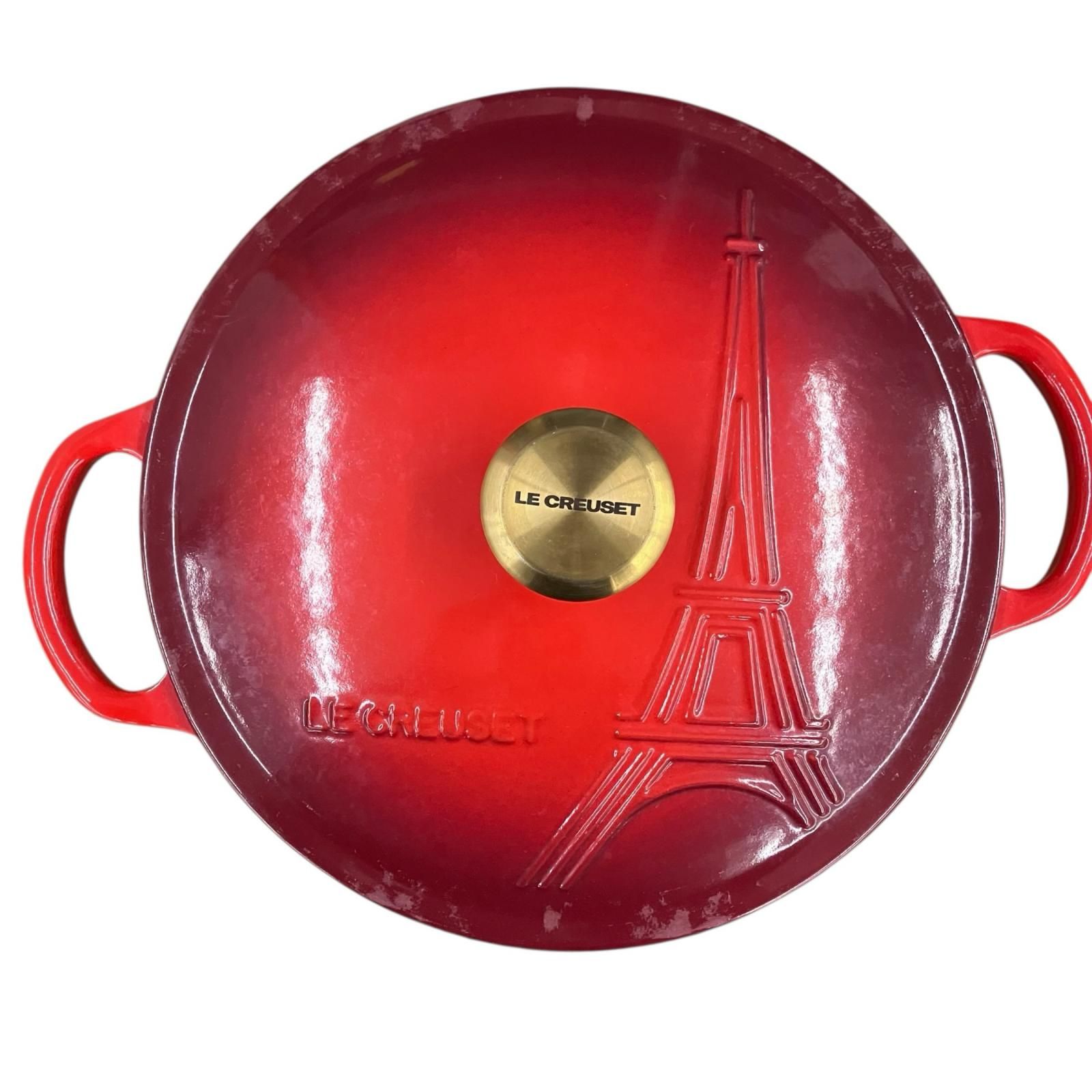 180053 現状品 LE CREUSET ル・クルーゼ お鍋 マルミット レッド
