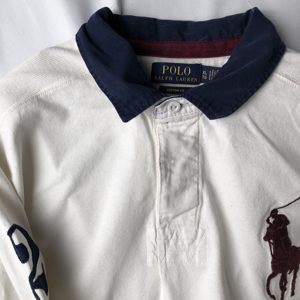 古着 ラルフローレン Ralph Lauren POLO RALPH LAUREN CUSTOM FIT ビッグポニー 長袖 ラガーシャツ メンズS相当/eaa593166 古着 ラルフローレン Ralph Lauren POLO RALPH LAUREN CUSTOM FIT