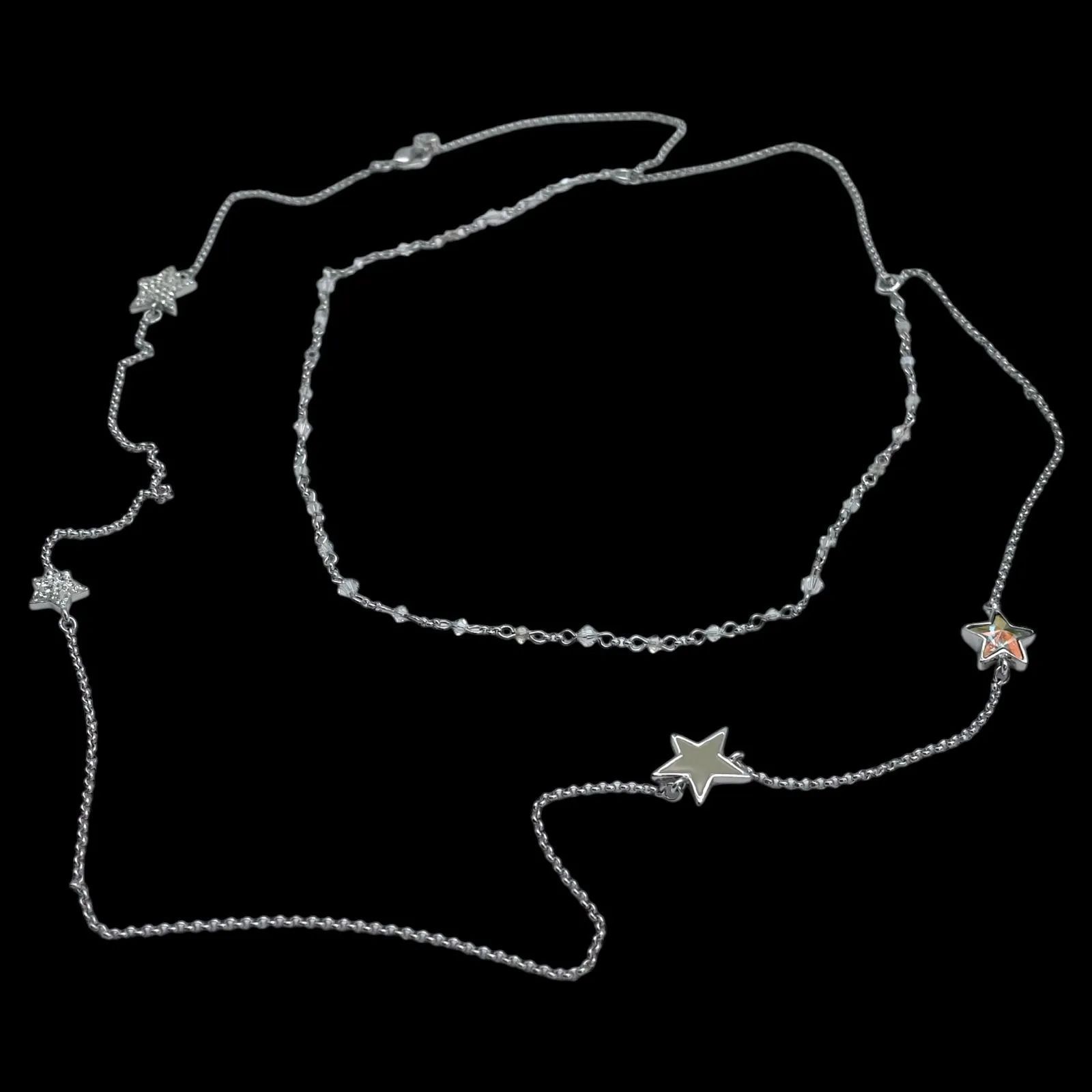 SWAROVSKI スワロフスキー ロングネックレス 2way スターモチーフ 