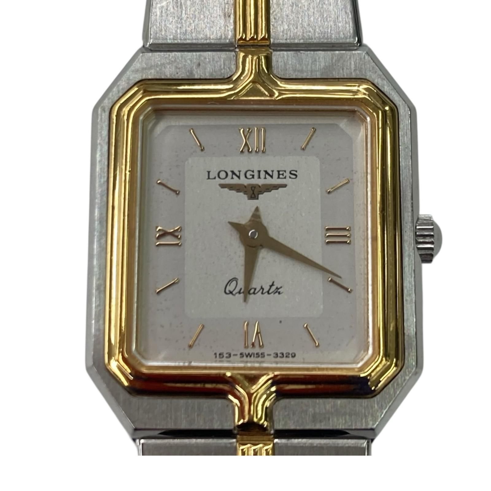186005 動作未確認 LONGINES ロンジン フラッグシップ  153-SWISS-3329  シルバー／ゴールド レディース [0000000007718] 186005 動作未確認 LONGINES ロンジン フラッグシップ 153-SWISS-3329