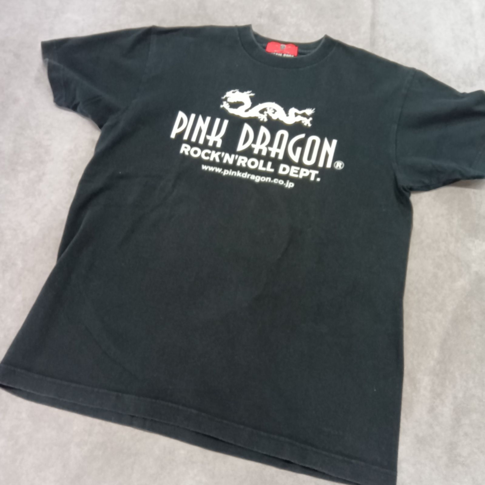 CREAM SODA PINK DRAGON Tシャツ ブラック サイズL クリームソーダ