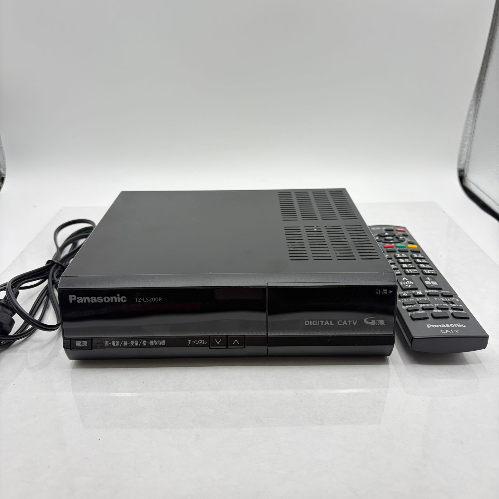 Panasonic パナソニック CATVデジタルSTB TZ-LS200P リモコン付 通電 