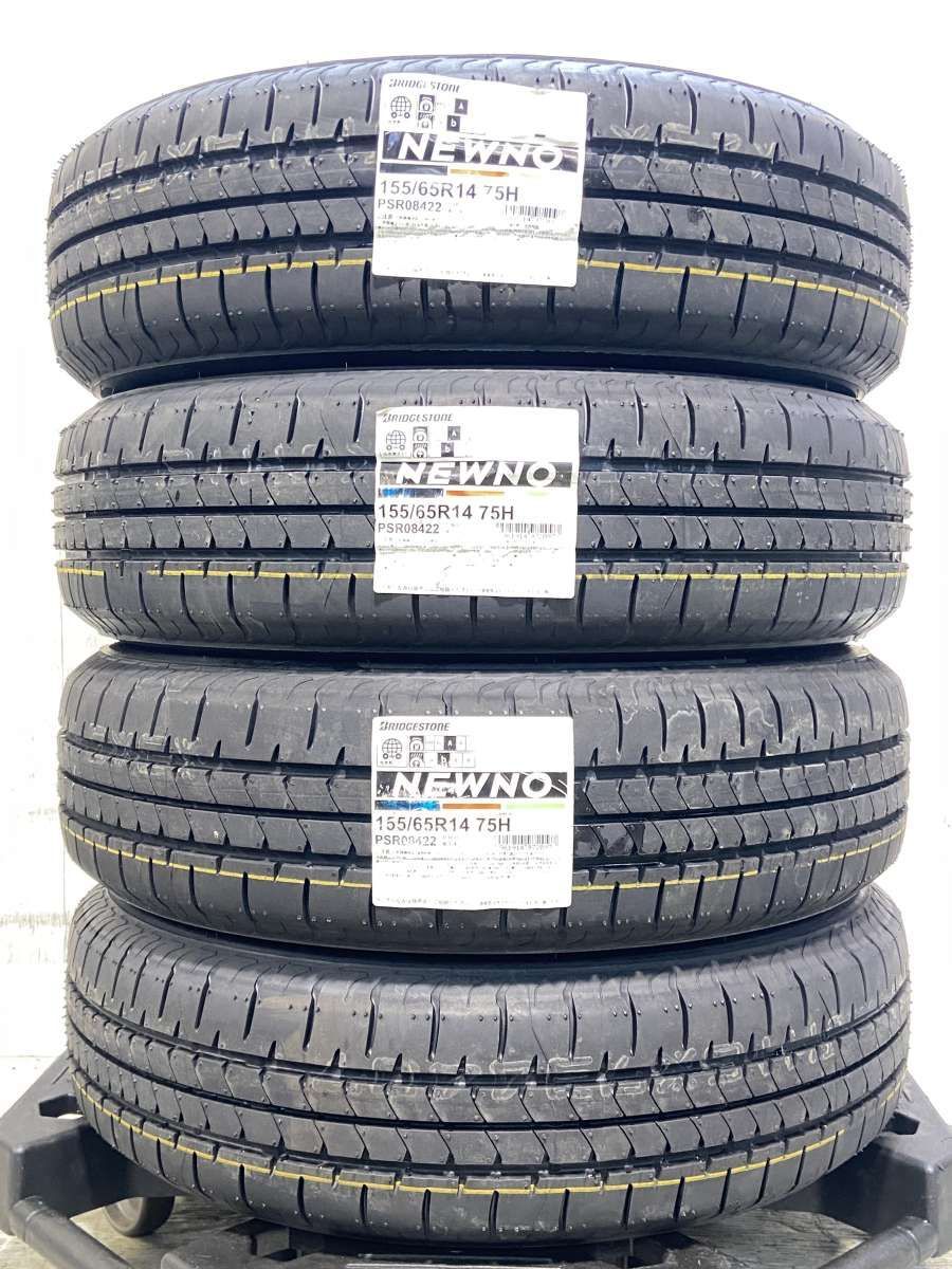 155/65R14 ブリヂストン NEWNO ダイハツ純正 14x4.5 45 100-4穴 中古 