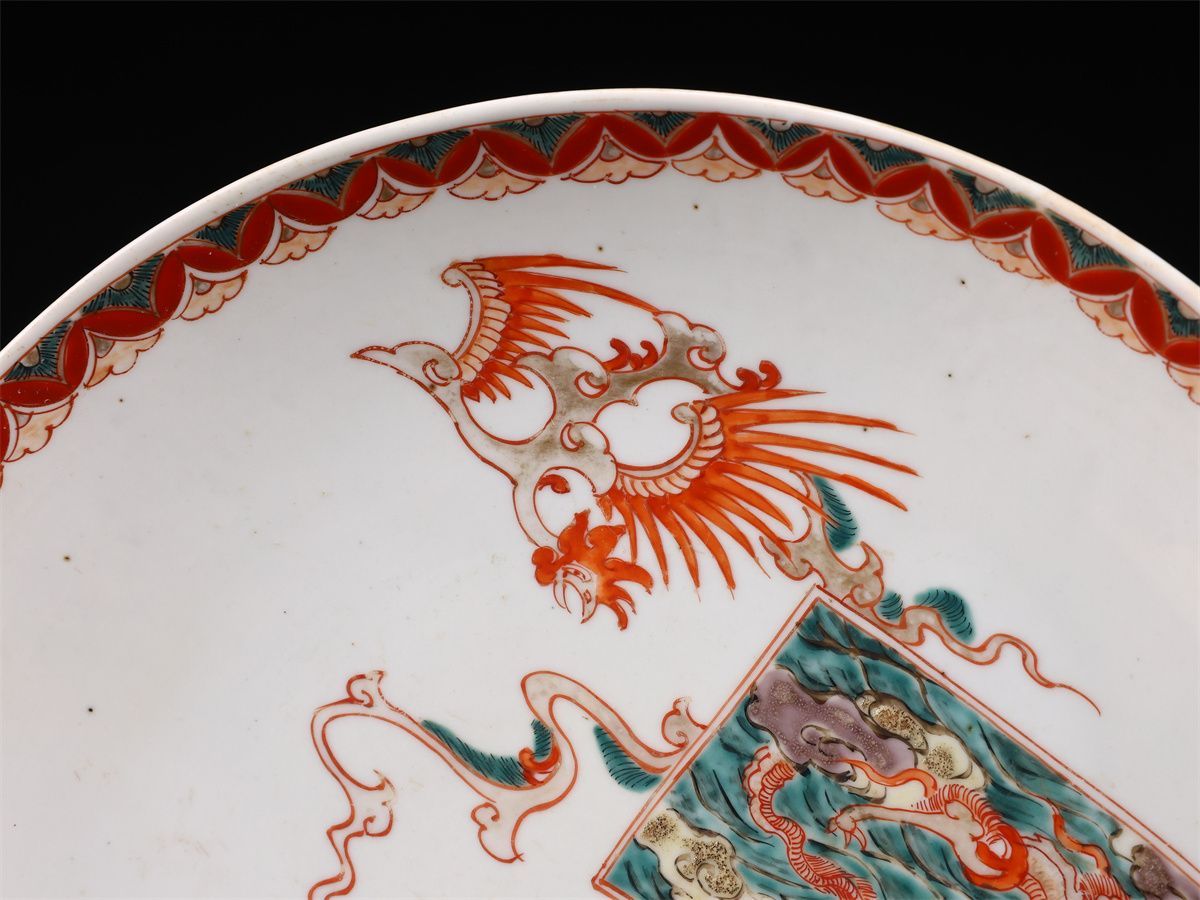 江戸時代 【古伊万里】 色絵 大皿 径31.5㎝／美品！CQ618 - メルカリ