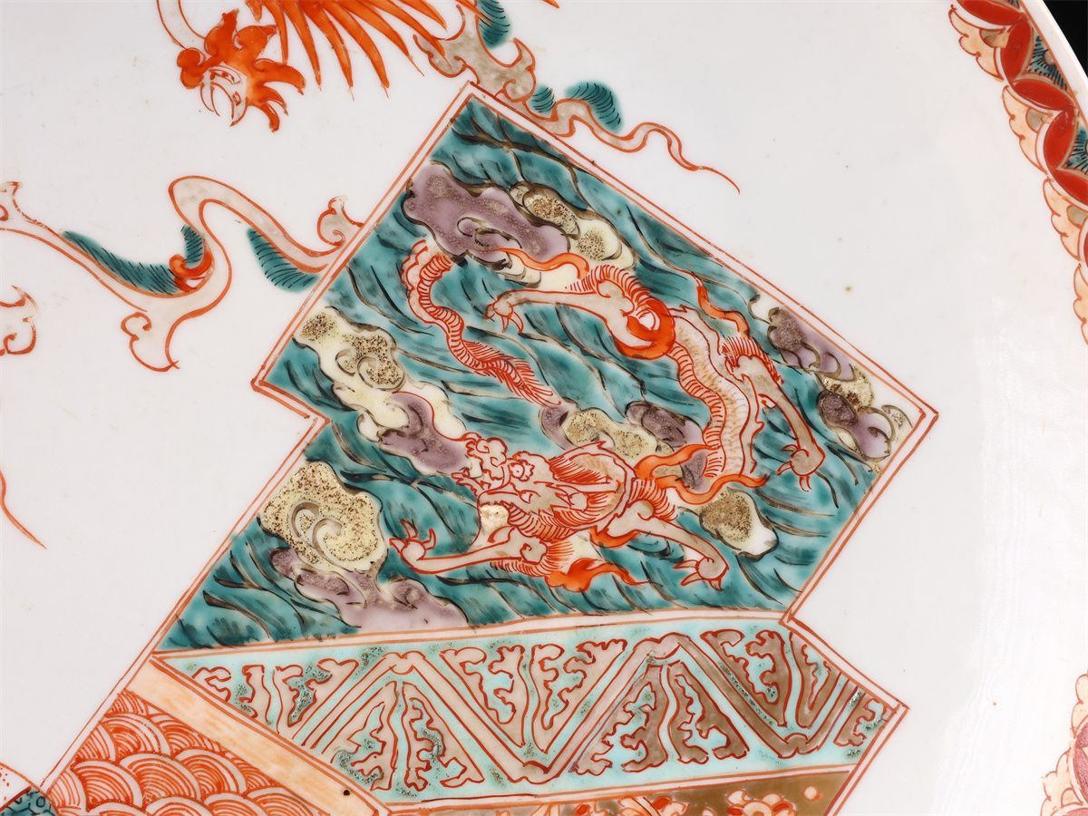 江戸時代 【古伊万里】 色絵 大皿 径31.5㎝／美品！CQ618 - メルカリ