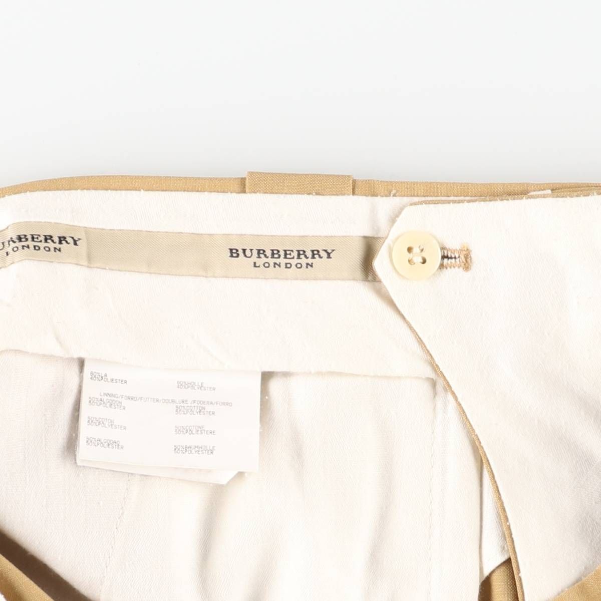 古着 バーバリー Burberry's BURBERRY LONDON ワンタック ウールパンツ
