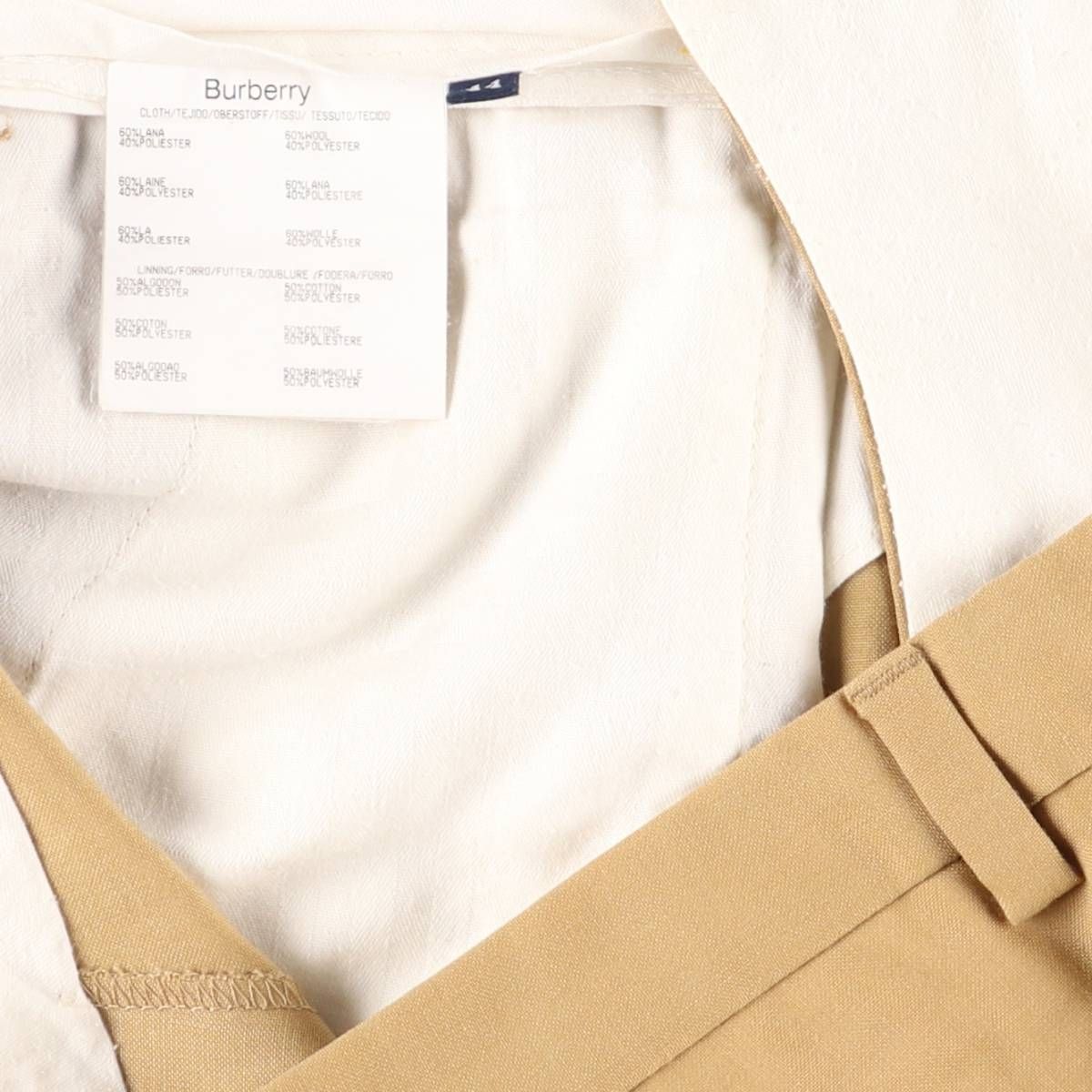 古着 バーバリー Burberry's BURBERRY LONDON ワンタック ウールパンツ