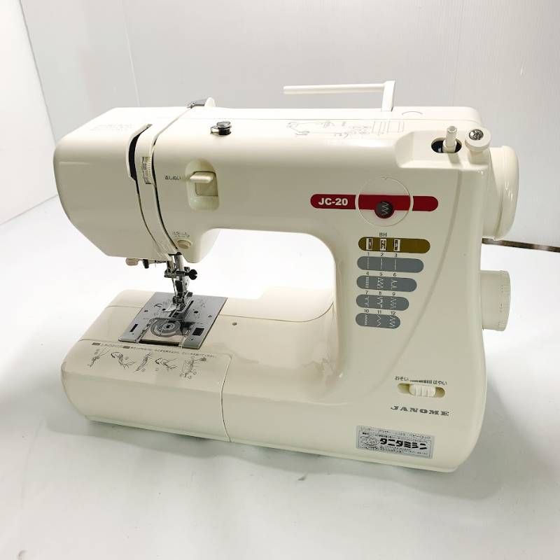 JANOME ジャノメ 電子ミシン 電動ミシン JC-20 収納袋付き - メルカリ