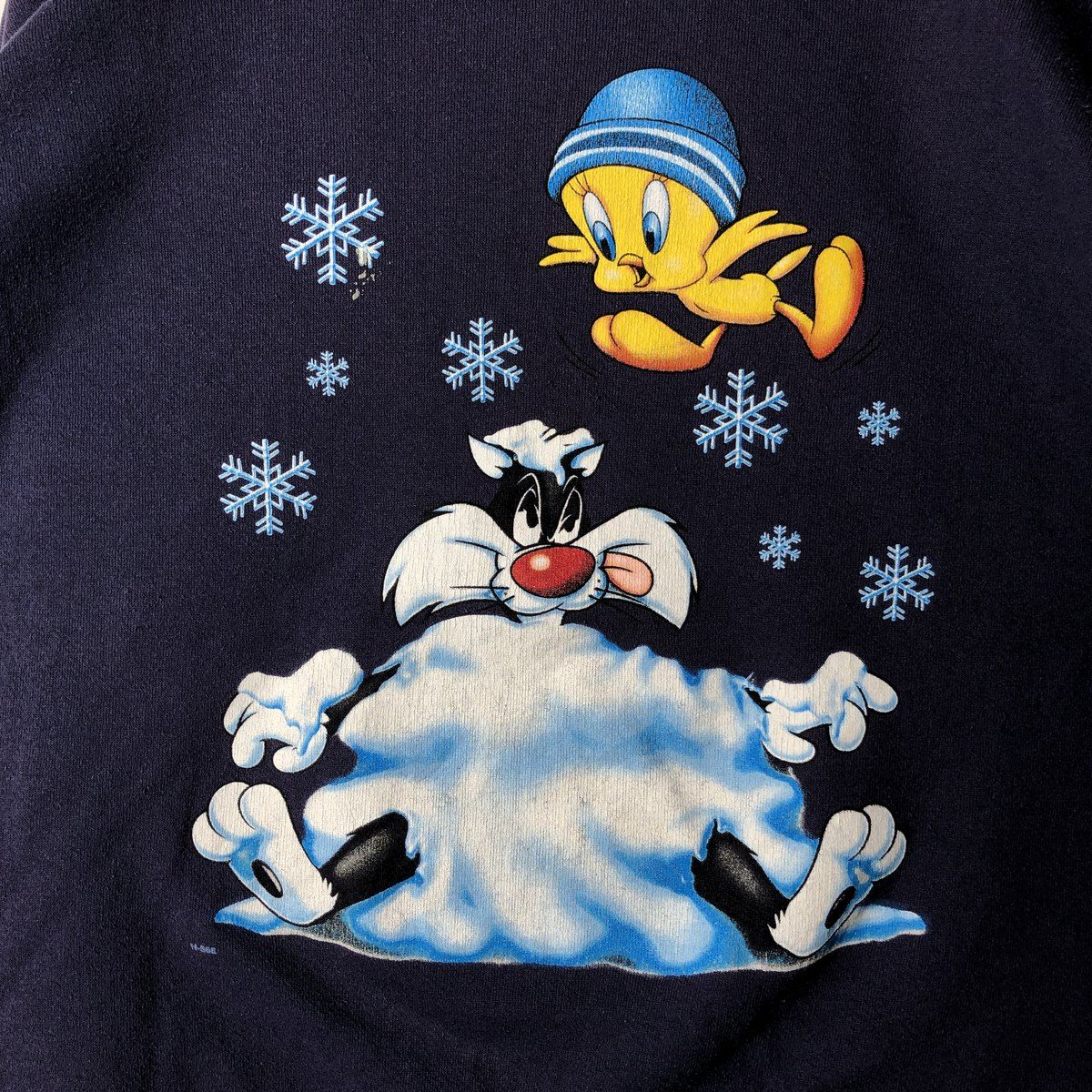 古着 ルーニーテューンズ LOONEY TUNES シルベスターキャット&amp;トゥイーティー キャラクタースウェットシャツ トレーナー レディースL /eaa312961 古着 90年代 GARMENTGRAPHICS LOONEY TUNES ルーニーテューンズ
