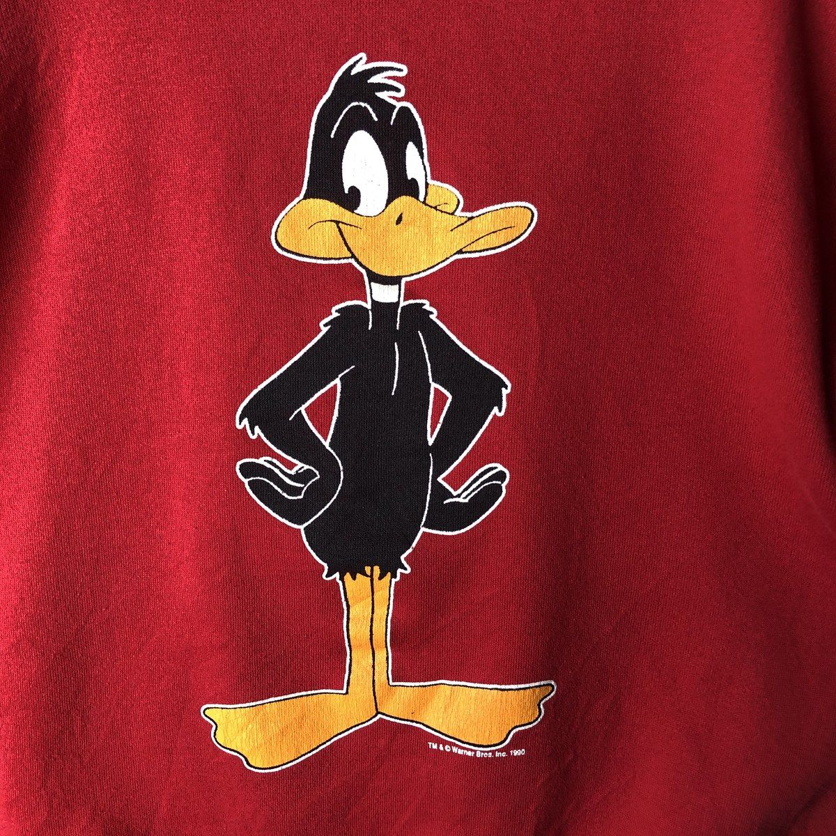 古着 90年代 アルテックス ARTEX LOONEY TUNES ルーニーテューンズ ダフィー ダック キャラクタースウェットシャツ トレーナー USA製 メンズL相当 ヴィンテージ/eaa625410 古着 90年代 アルテックス ARTEX LOONEY TUNES ルーニーテューンズ