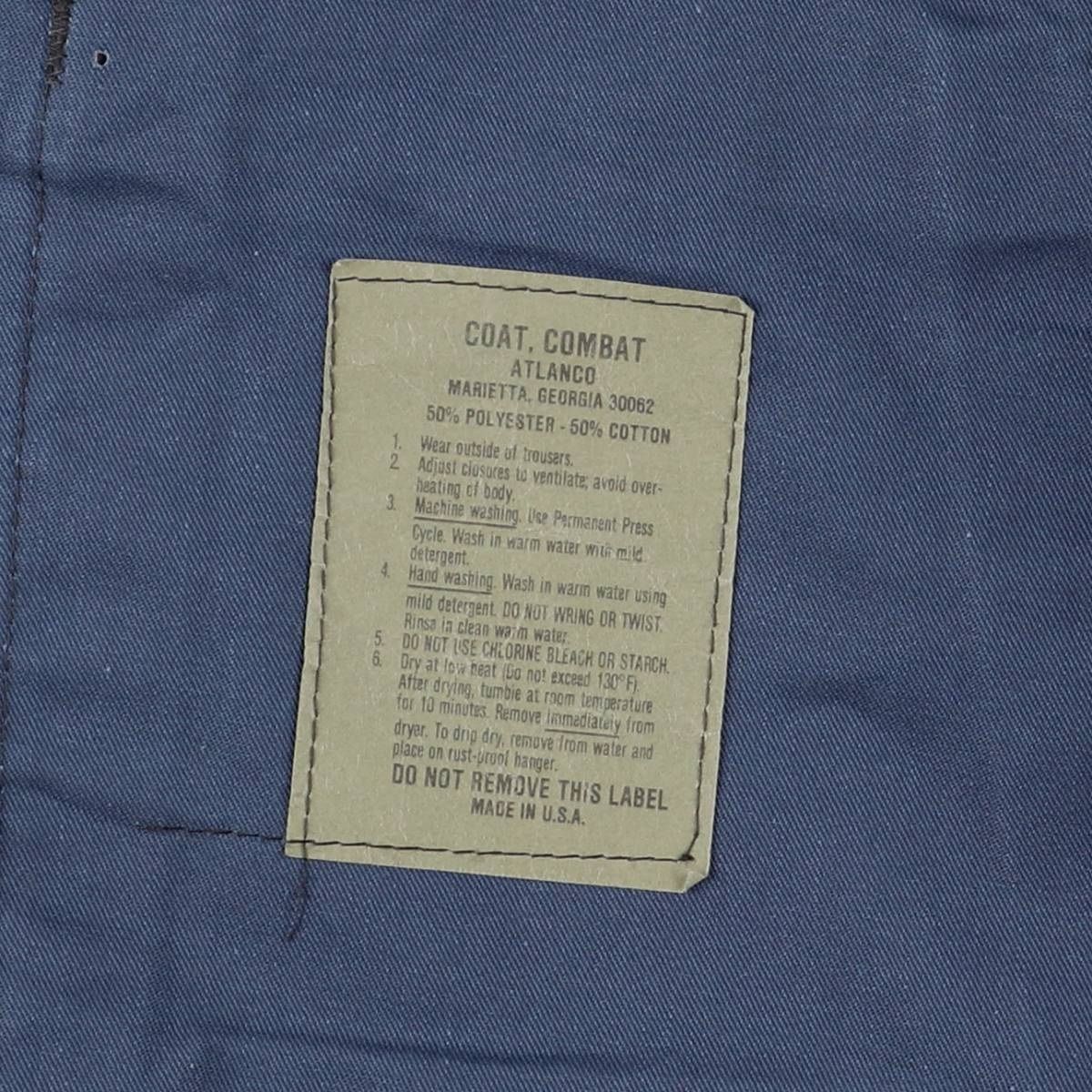 古着 民間品 ATLANCO B.D.U ミリタリージャケット USA製 メンズM相当