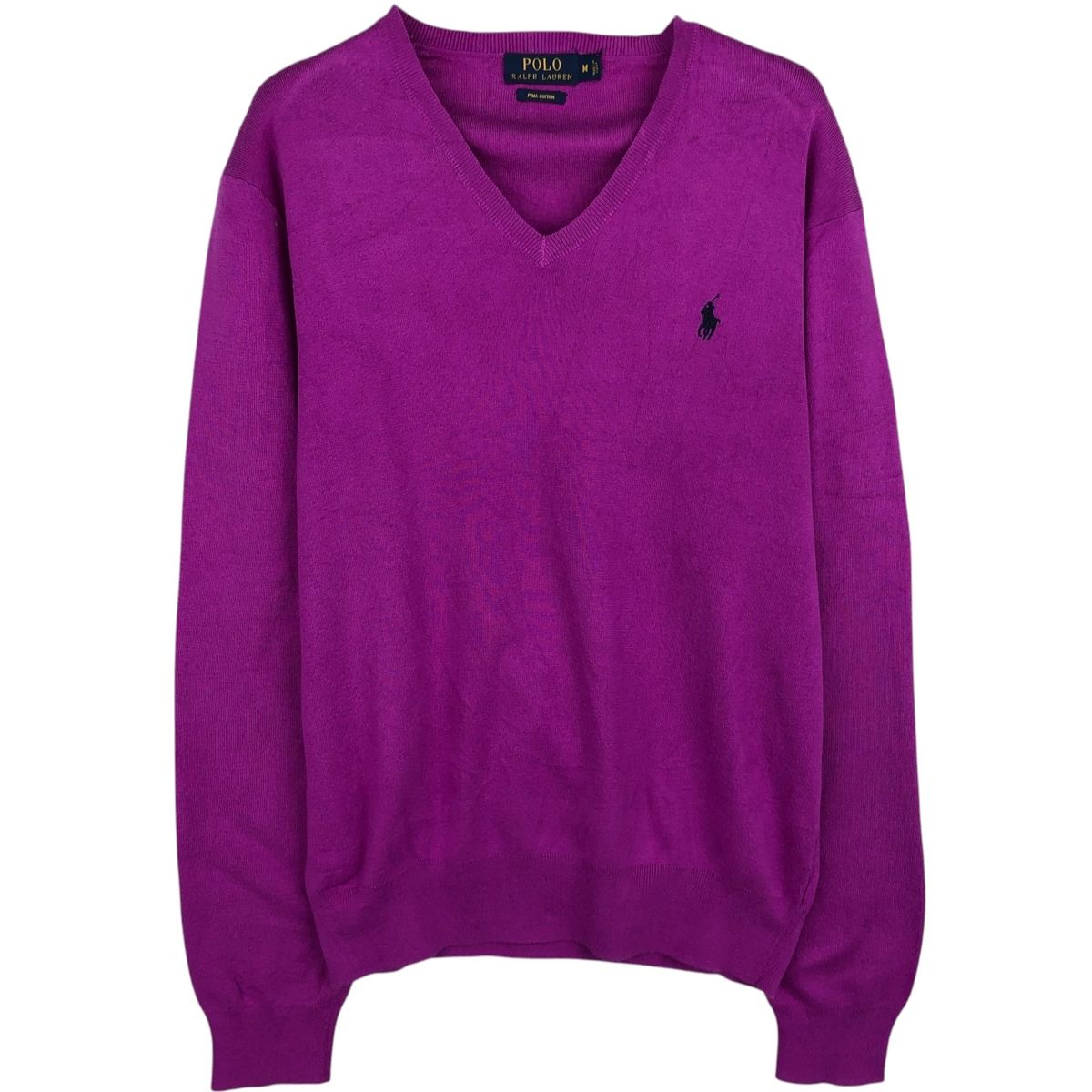 古着 ラルフローレン Ralph Lauren POLO RALPH LAUREN PIMA COTTON V 