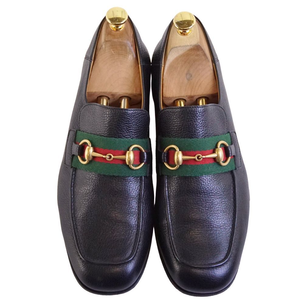 美品 グッチ GUCCI ローファー モカシン ホースビット シェリーライン