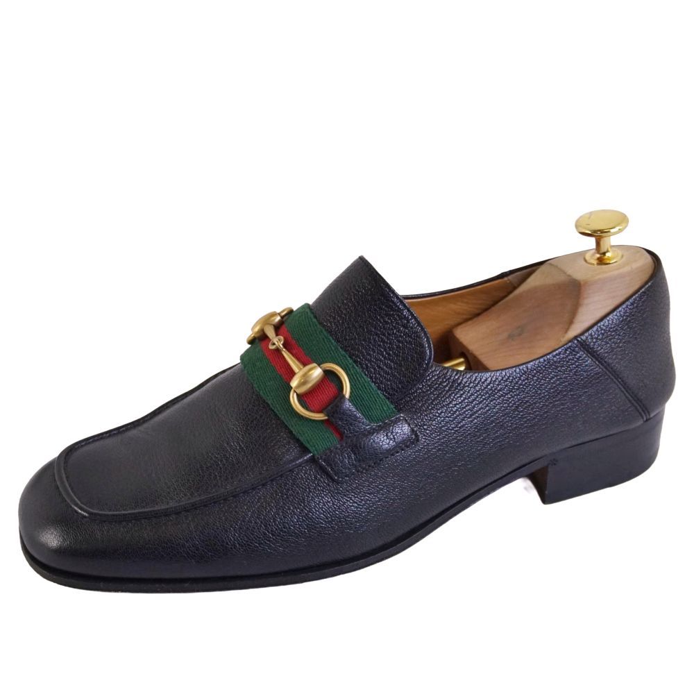 美品 グッチ GUCCI ローファー モカシン ホースビット シェリーライン