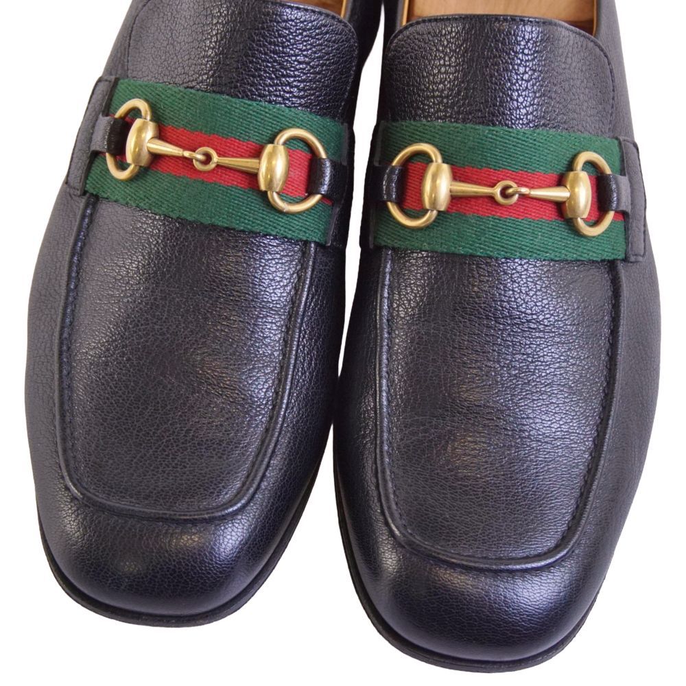 美品 グッチ GUCCI ローファー モカシン ホースビット シェリーライン