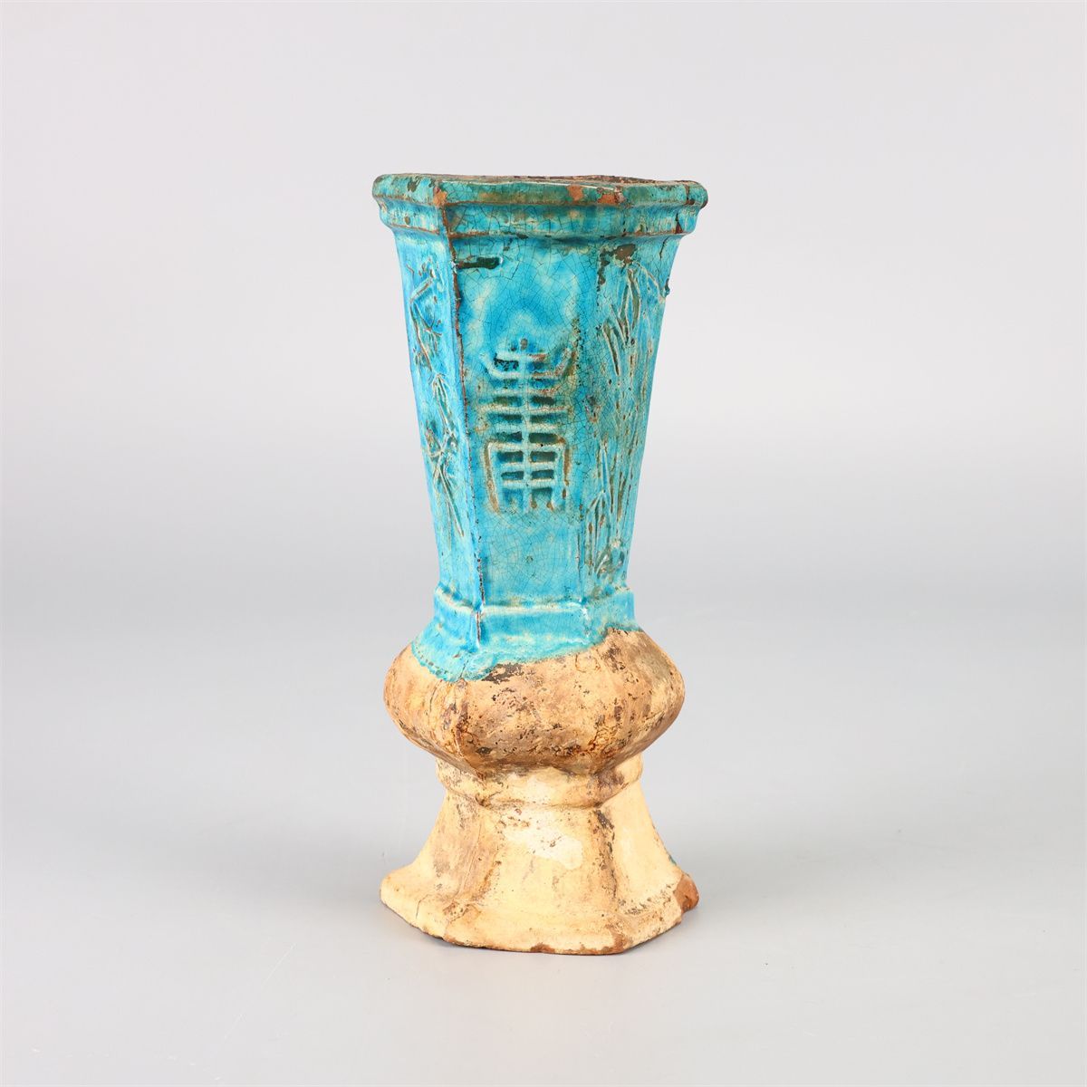 宋代柴窯藍釉葫蘆瓶　陶器　花瓶　飾り壺 宋代柴窯藍釉葫蘆瓶 陶器 花瓶 飾り壺 【公式通販】