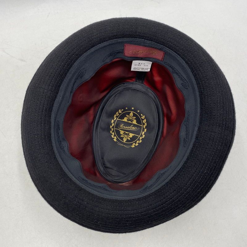 中古品】Borsalino ボルサリーノ BX451-10A00 アンゴラ100％ 中折れ 
