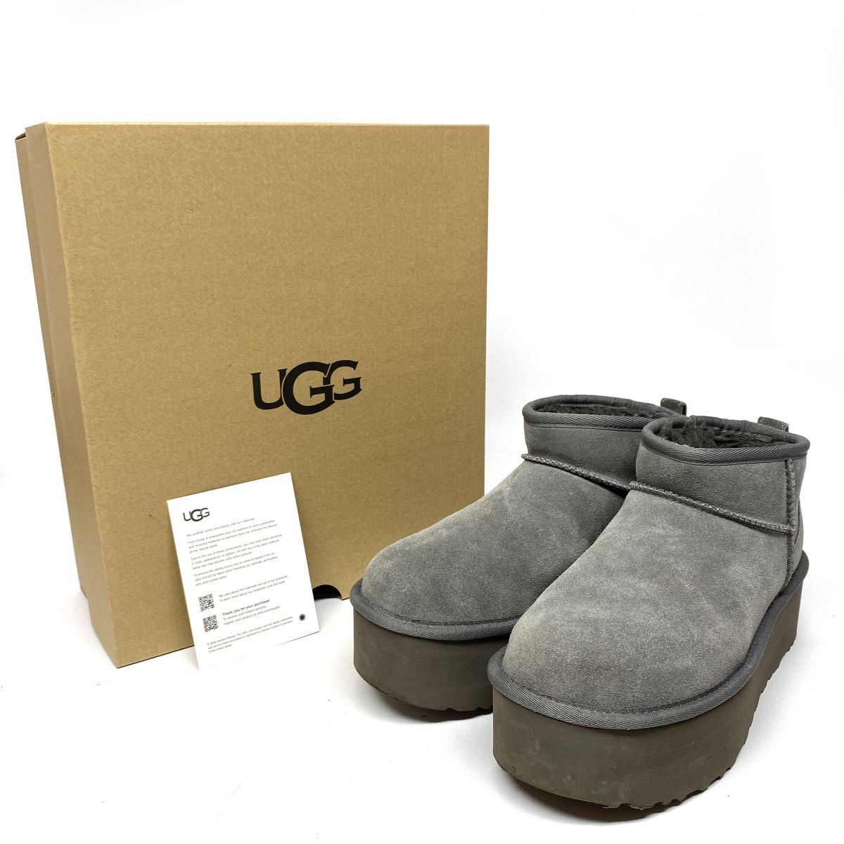 UGG アグ Classic Ultra Mini Platform ブーツ 24cm UK5 1135092 