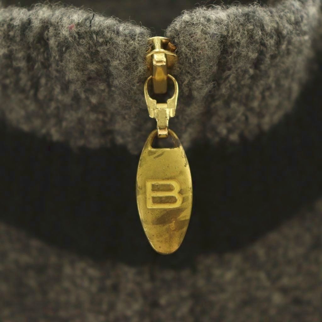 バレンシアガ BALENCIAGA ハーフジップアップベスト ウール ロゴ M