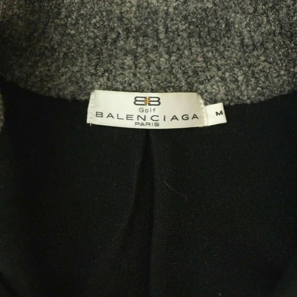 バレンシアガ BALENCIAGA ハーフジップアップベスト ウール ロゴ M
