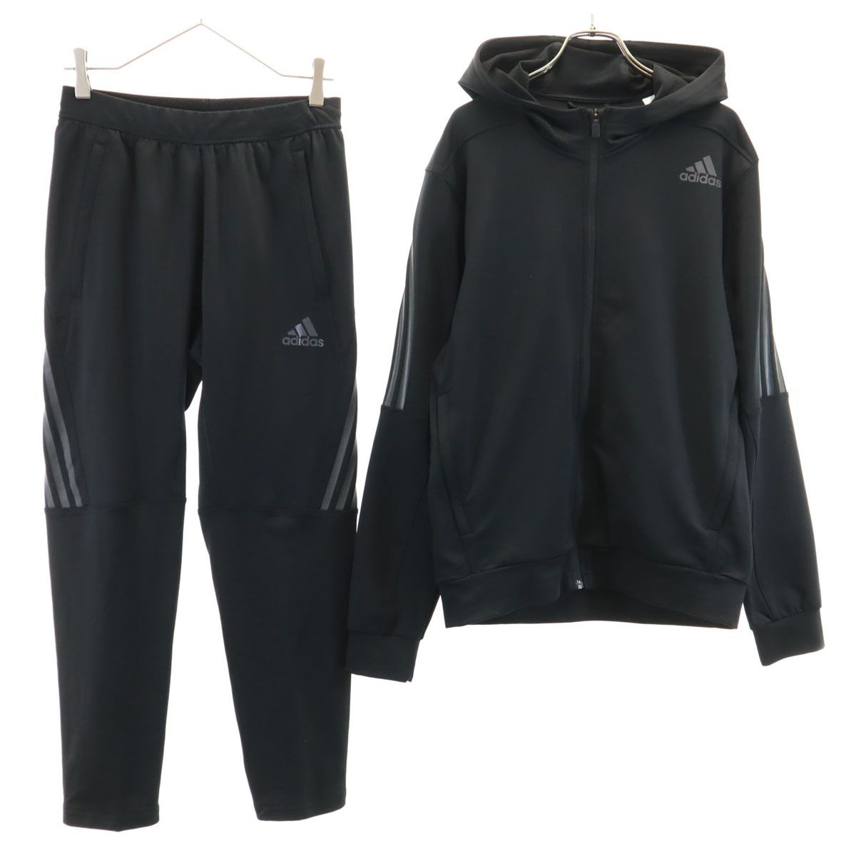 adidas アディダス 長袖 ジップパーカー 上下 セットアップ L/M 