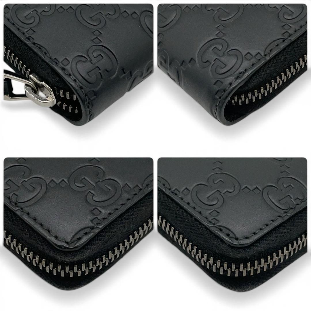 【新品同様】グッチ ラウンドジップ長財布 GGエンボス GGシグネチャー 新品同様】グッチ GUCCI ラウンドジップ長財布 GGエンボス GG
