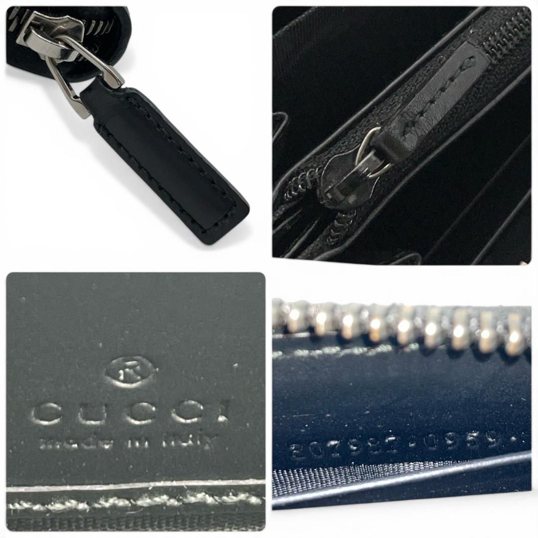 新品同様】グッチ GUCCI ラウンドジップ長財布 GGエンボス GG