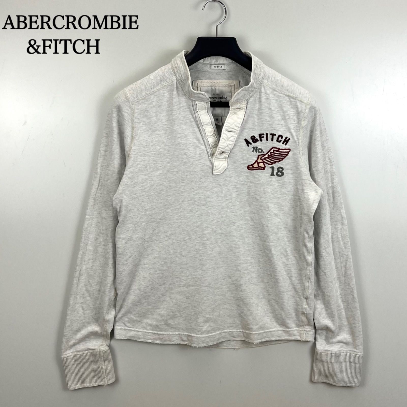 Abercrombie&Fitch Tシャツトップス ヘンリーネック Y2K ABERCROMBIE&FITCH 00s y2k archive henry neck L/S Tee M