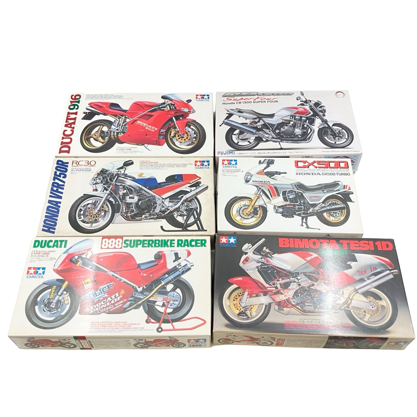 TAMIYA タミヤ フジミ バイク プラモデル まとめ売り 6個セット CB1300