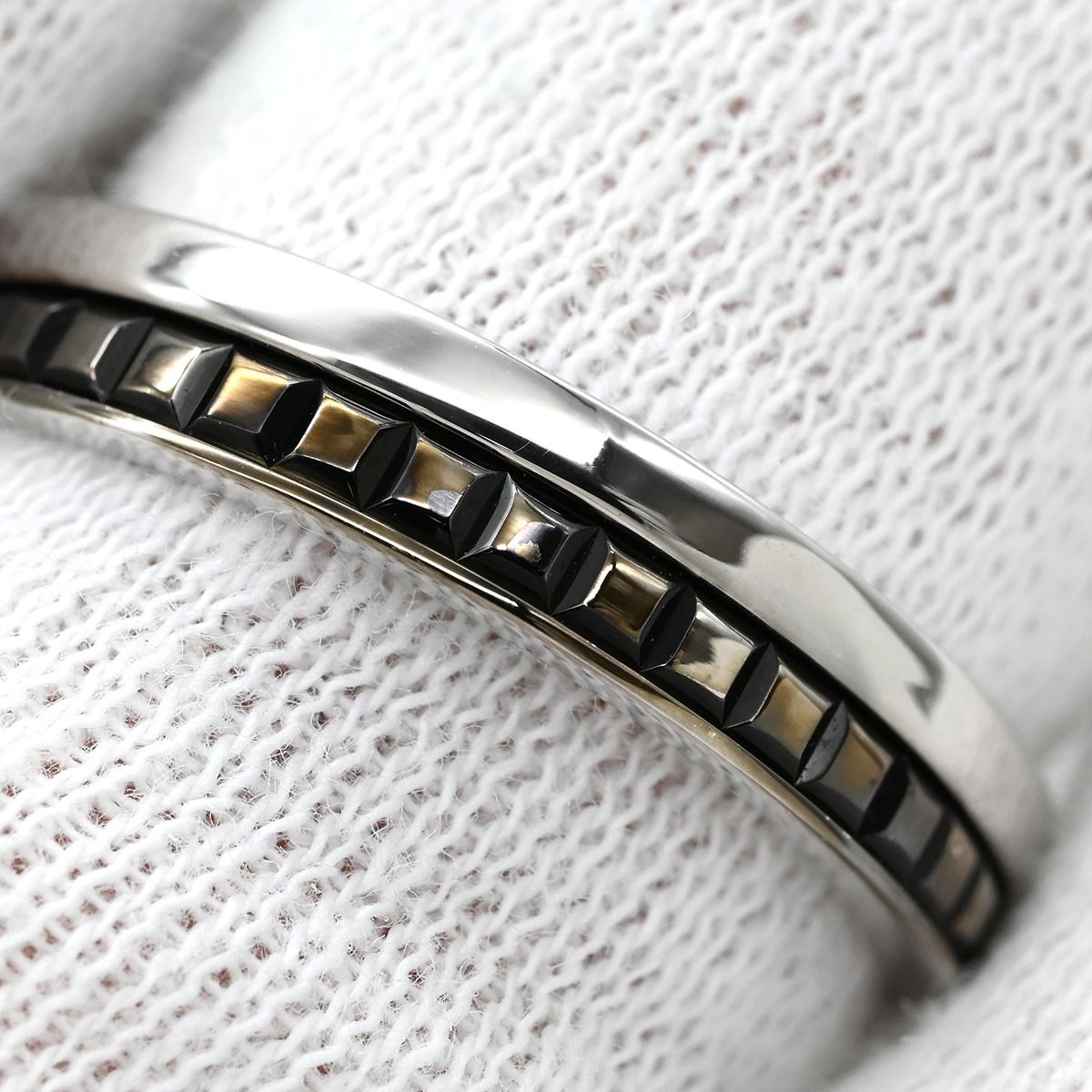 ブシュロン BOUCHERON リング 指輪 キャトル ブラック ハーフ ホワイト 