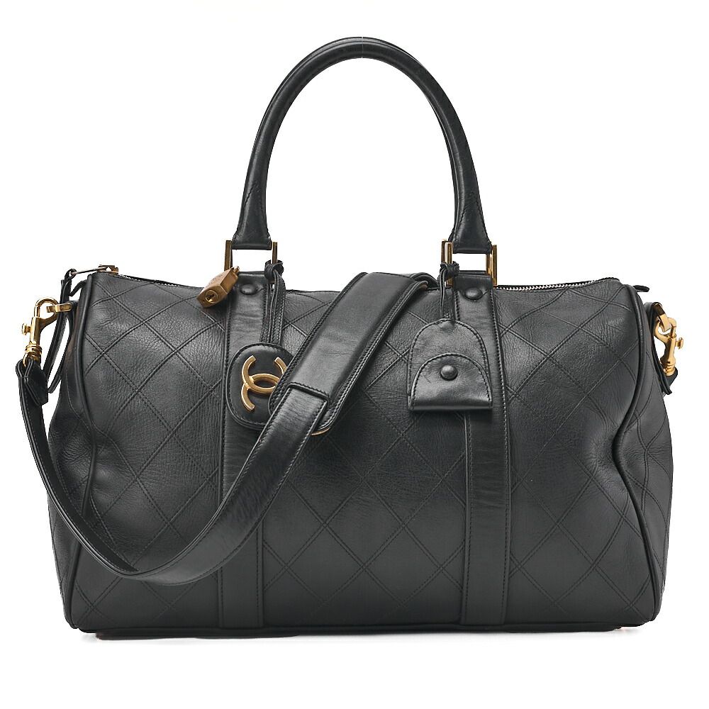 CHANEL シャネル マトラッセ ビコローレ 2WAY ショルダー ボストン 