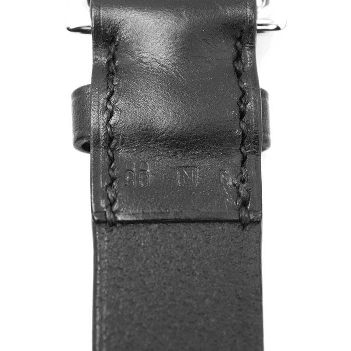 【未使用】HERMES エルメス 折り畳みレザーベルト サイズ 90 メンズ Etriviere エトリヴィエール クルードセル セリエボタン 小物 箱/袋付属 ブラック 黒 N刻印 フランス製 未使用】HERMES エルメス 折り畳みレザーベルト サイズ 90 メンズ