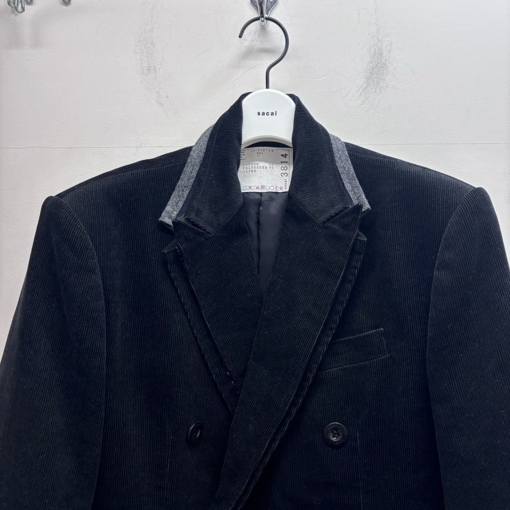sacai サカイ 25AW Corduroy Tailored Jacket テーラードジャケット 25