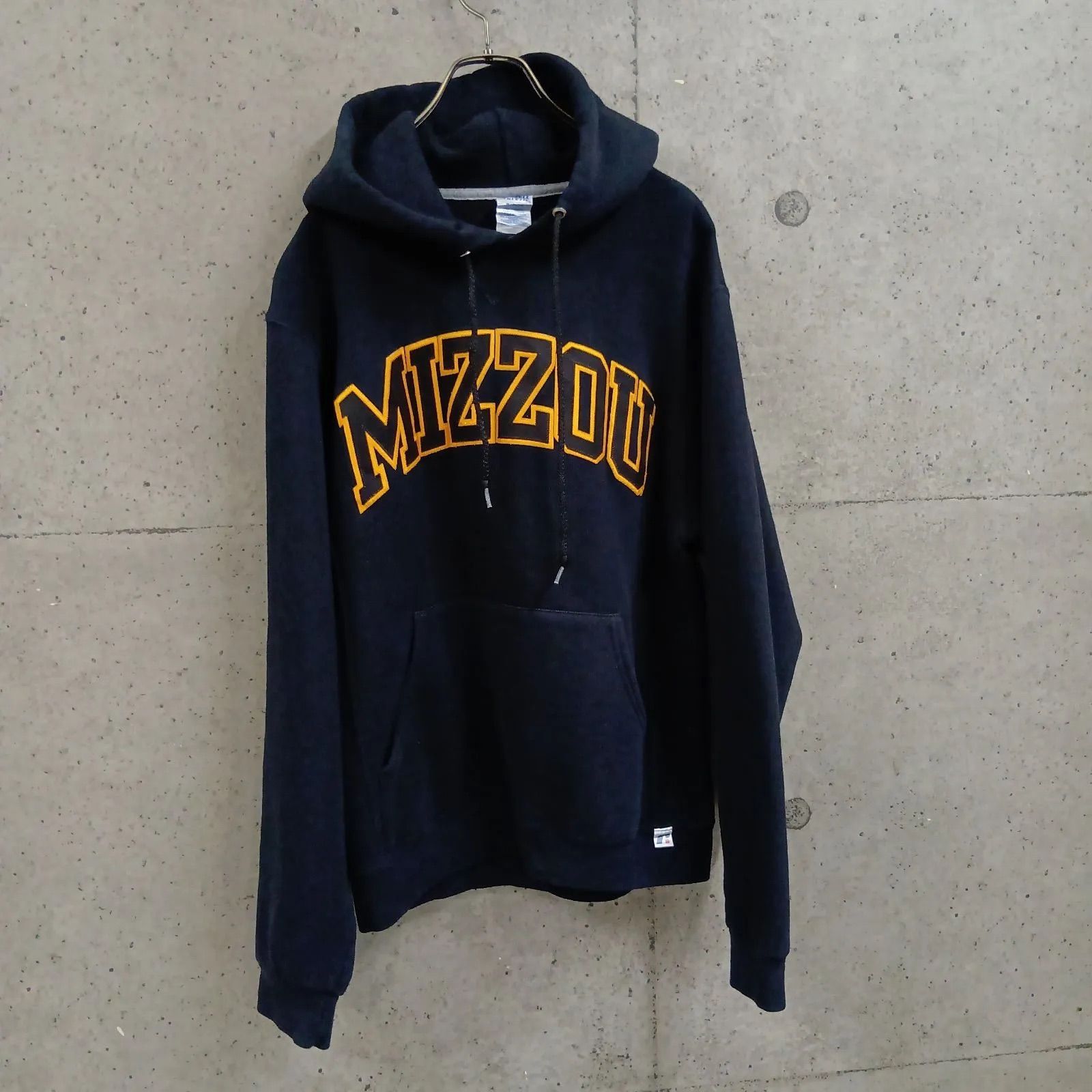 USED】US 古着 ラッセル Russell Athletic MIZZOU カレッジロゴ 