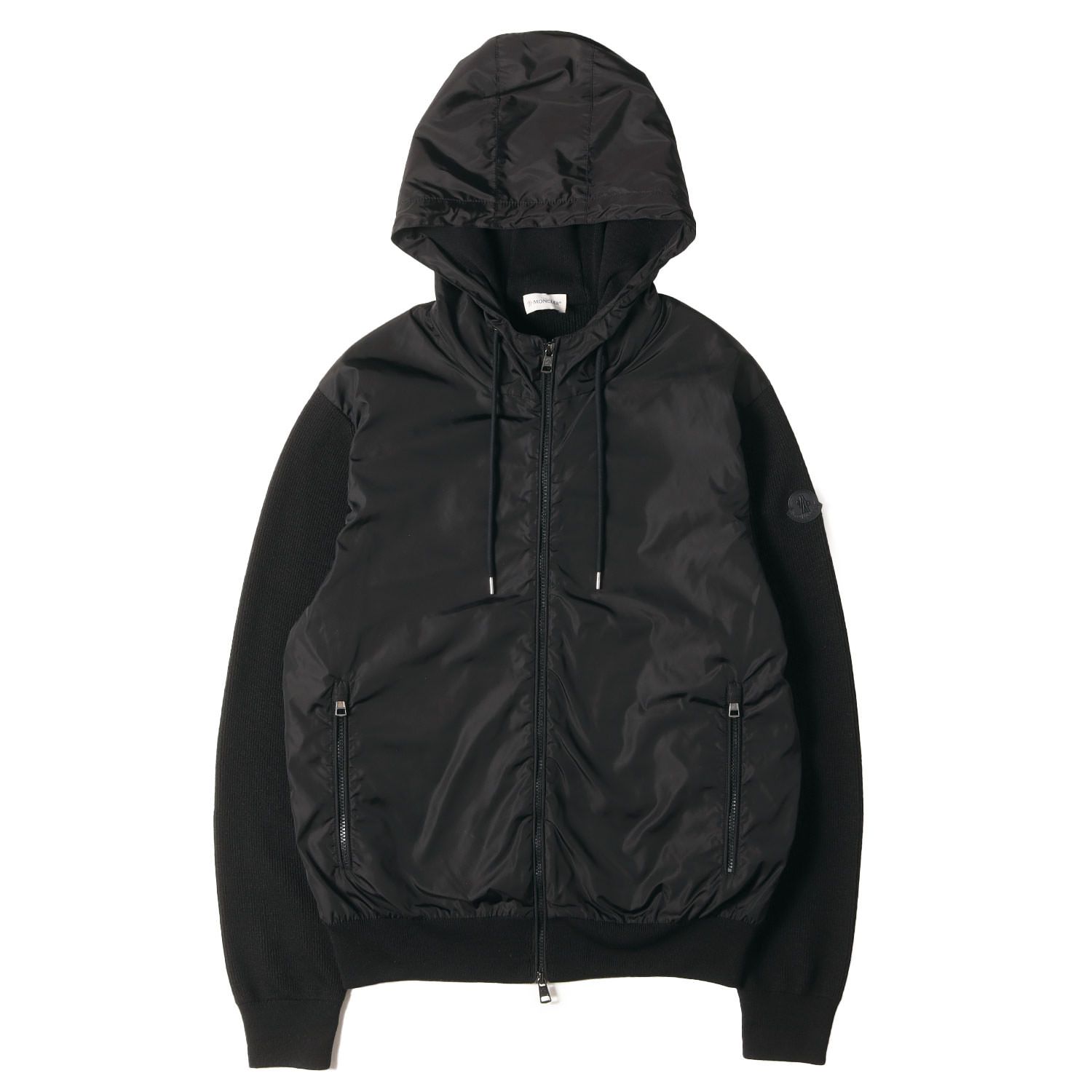 美品】MONCLER モンクレール パーカー ブラック 黒 サイズ:XL 