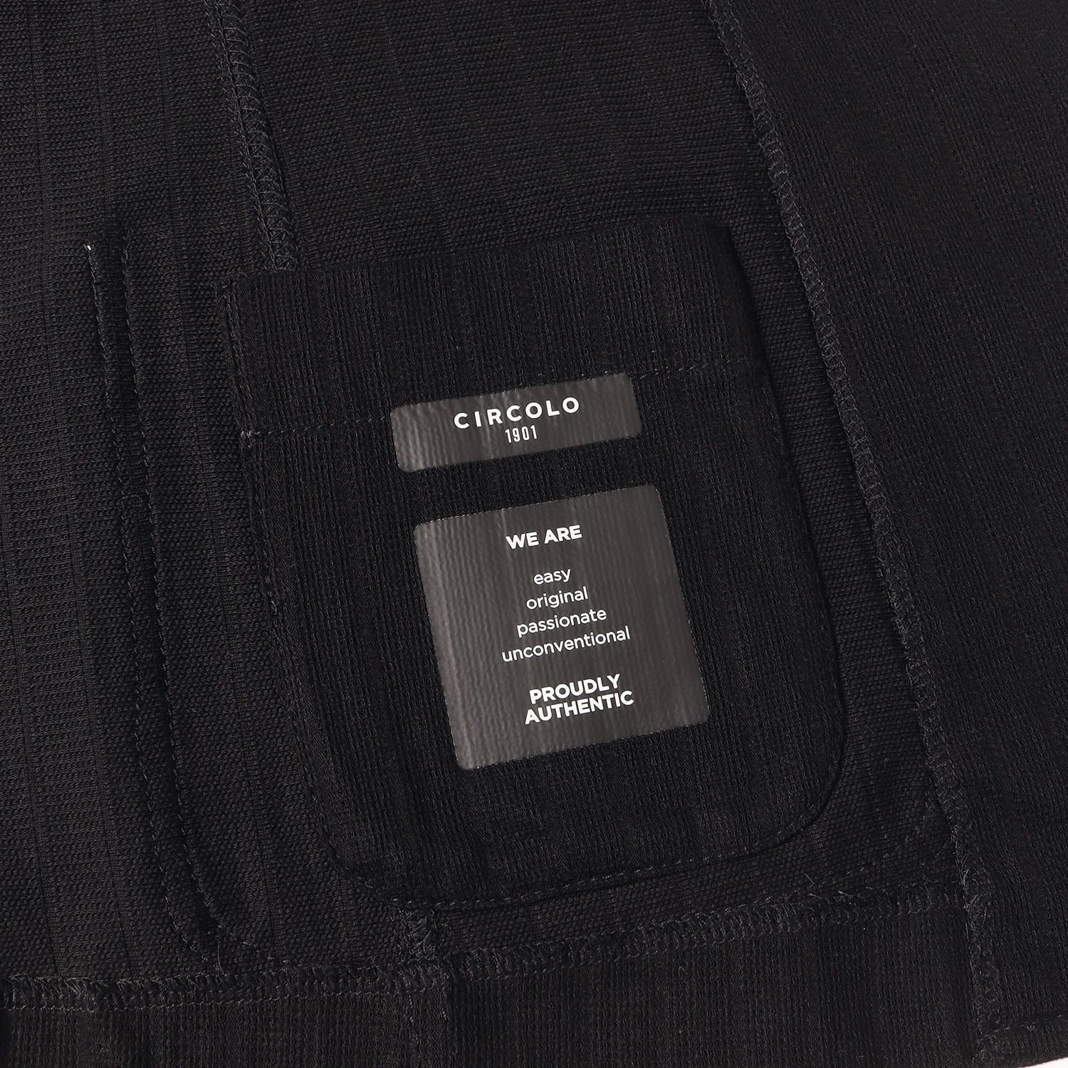 【美品】CIRCOLO 1901 チルコロ 1901 ジャケット ブラック 黒 サイズ:44 | 25SS ドビー ジャージー 2B テーラード ジャケット | アウター ブレザー 上着【メンズ】【中古】 美品】CIRCOLO 1901 チルコロ 1901 ジャケット ブラック 黒 サイズ:44
