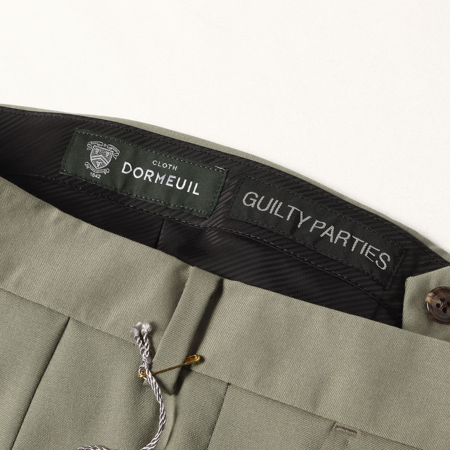 ワコマリア　DORMEUIL スラックス　グリーン sサイズ 新品】WACKO MARIA ワコマリア パンツ スモーキーグリーン サイズ:S