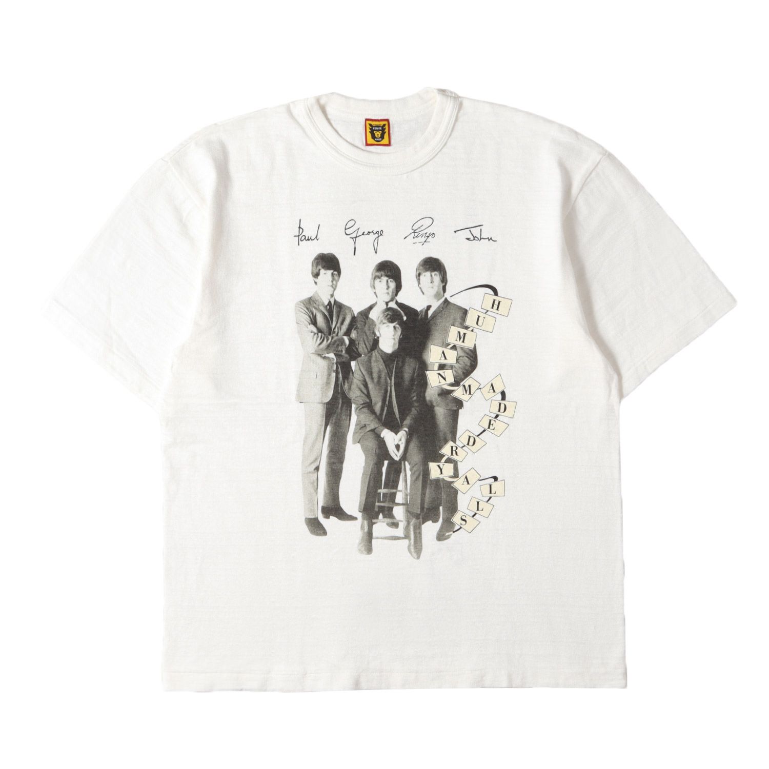美品】HUMAN MADE ヒューマンメイド Tシャツ ホワイト 白 サイズ:L 
