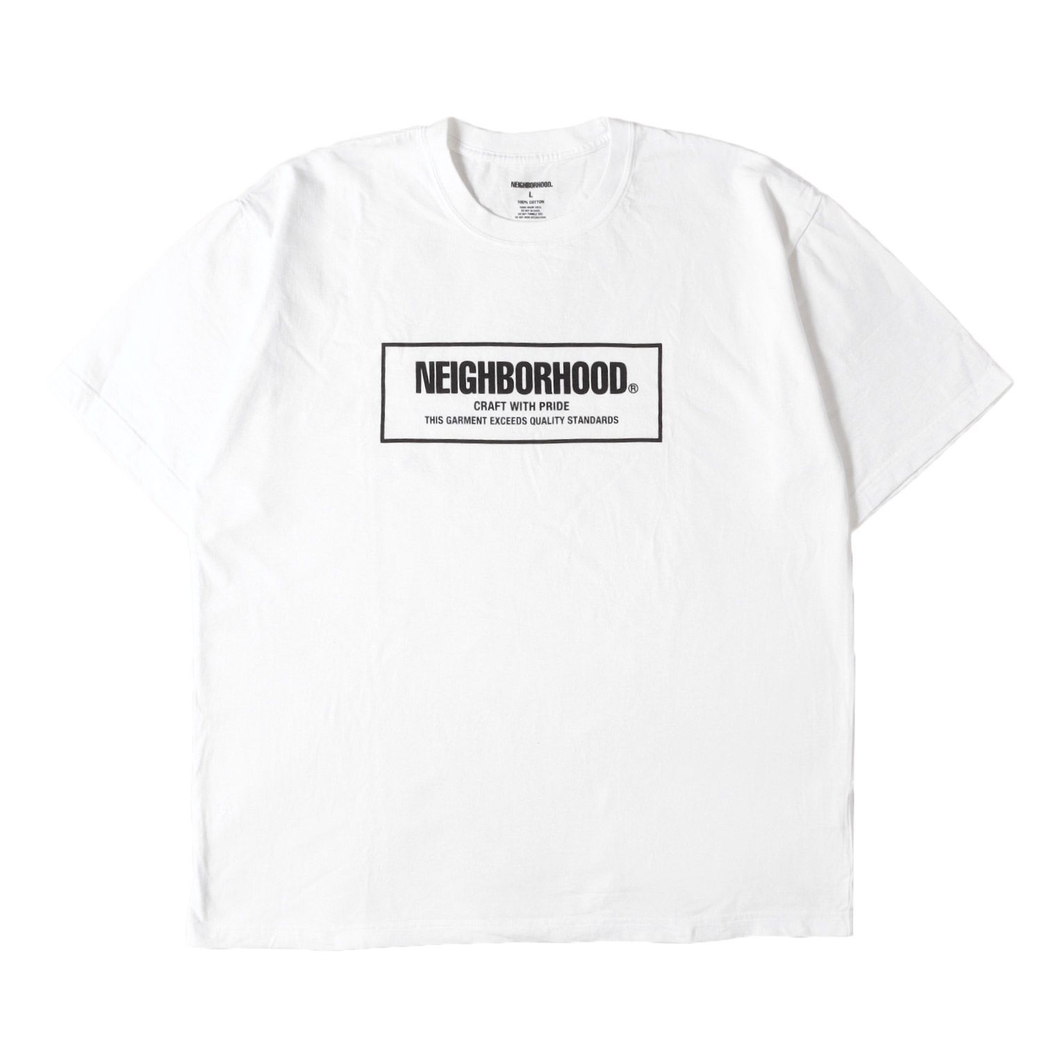 美品】NEIGHBORHOOD ネイバーフッド Tシャツ ホワイト 白 サイズ:L 